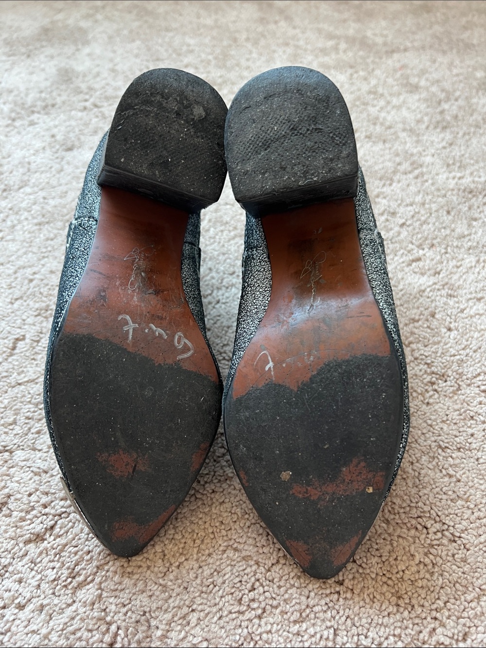 Report Signature Toby Leather Block-Heel Steel-toe Ankle Boots - Picture 9 of 9